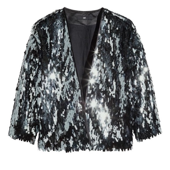 H&M Sequin Jacket S - Picture 4 of 11